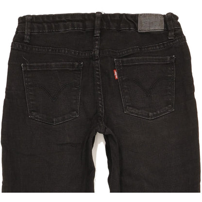Levi's 710 Girls Women Black Skinny Slim Stretch Jeans W28 L29