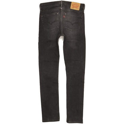 Levi's 510 Men Black Skinny Slim Stretch Jeans W30 L31