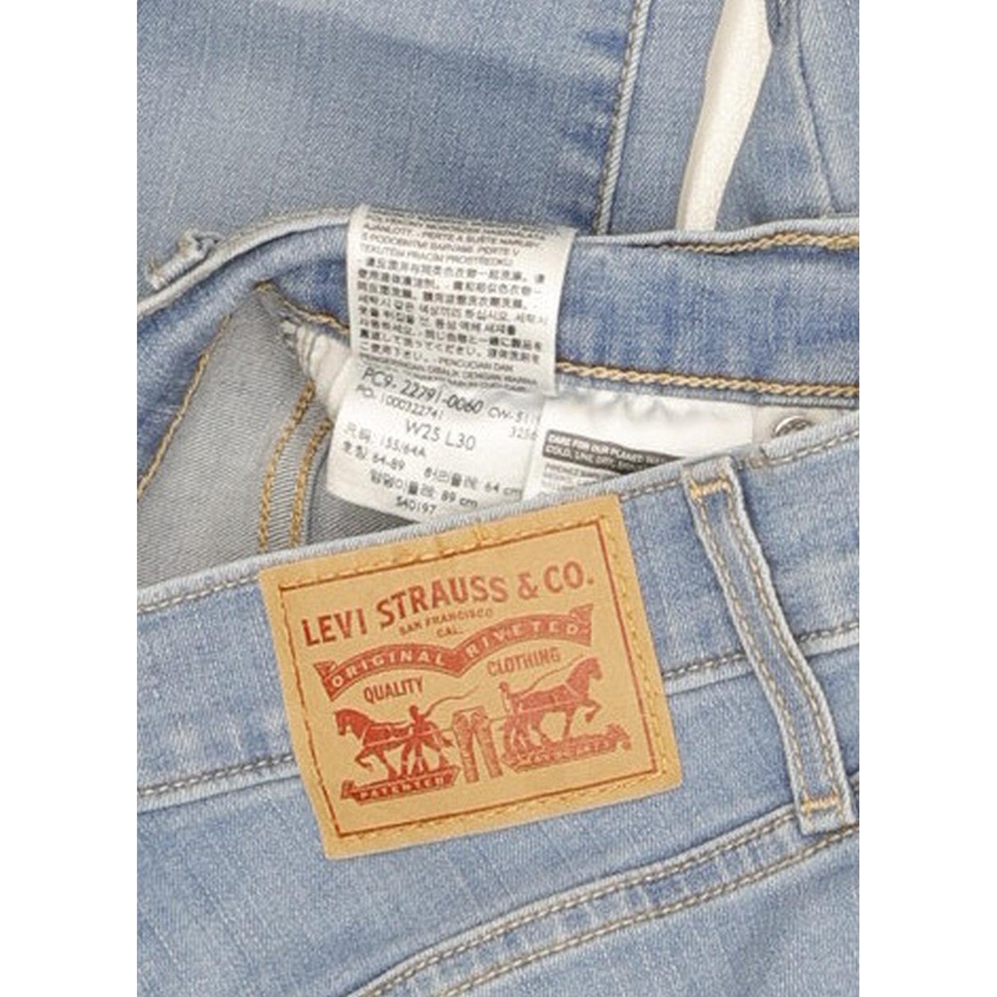 Levi's Mile Women Blue Skinny Slim Stretch Jeans W25 L30