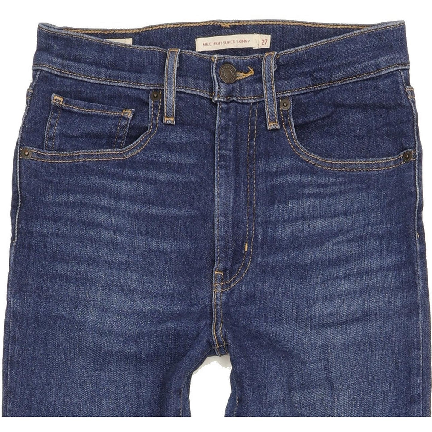 Levi's Mile Blue Skinny Slim Stretch Jeans High Waisted W27 L34