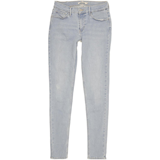 Levi's 710 Super Women Blue Skinny Slim Stretch Jeans W30 L32