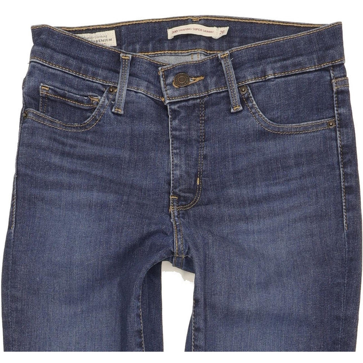 Levi's 310 Shaping Women Blue Skinny Slim Stretch Jeans W26 L29