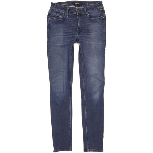 Replay Luzien Women Blue Skinny Slim Stretch Jeans W30 L30
