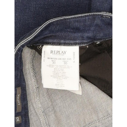 Replay Luzien Women Blue Skinny Slim Stretch Jeans W30 L30