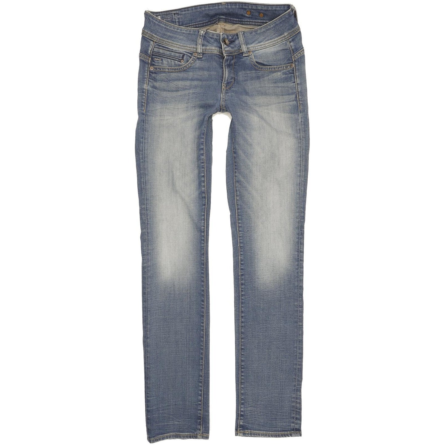 G-Star Midge Saddle Women Blue Straight Slim Stretch Jeans W29 L34