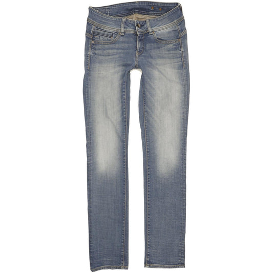 G-Star Midge Saddle Women Blue Straight Slim Stretch Jeans W29 L34