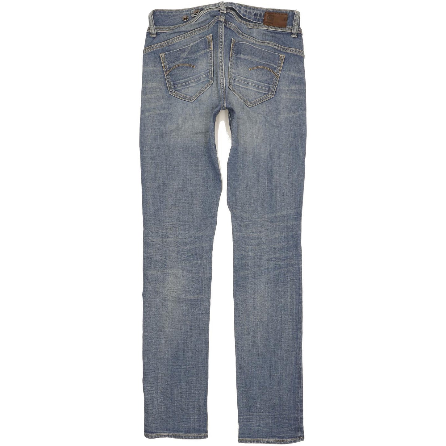 G-Star Midge Saddle Women Blue Straight Slim Stretch Jeans W29 L34