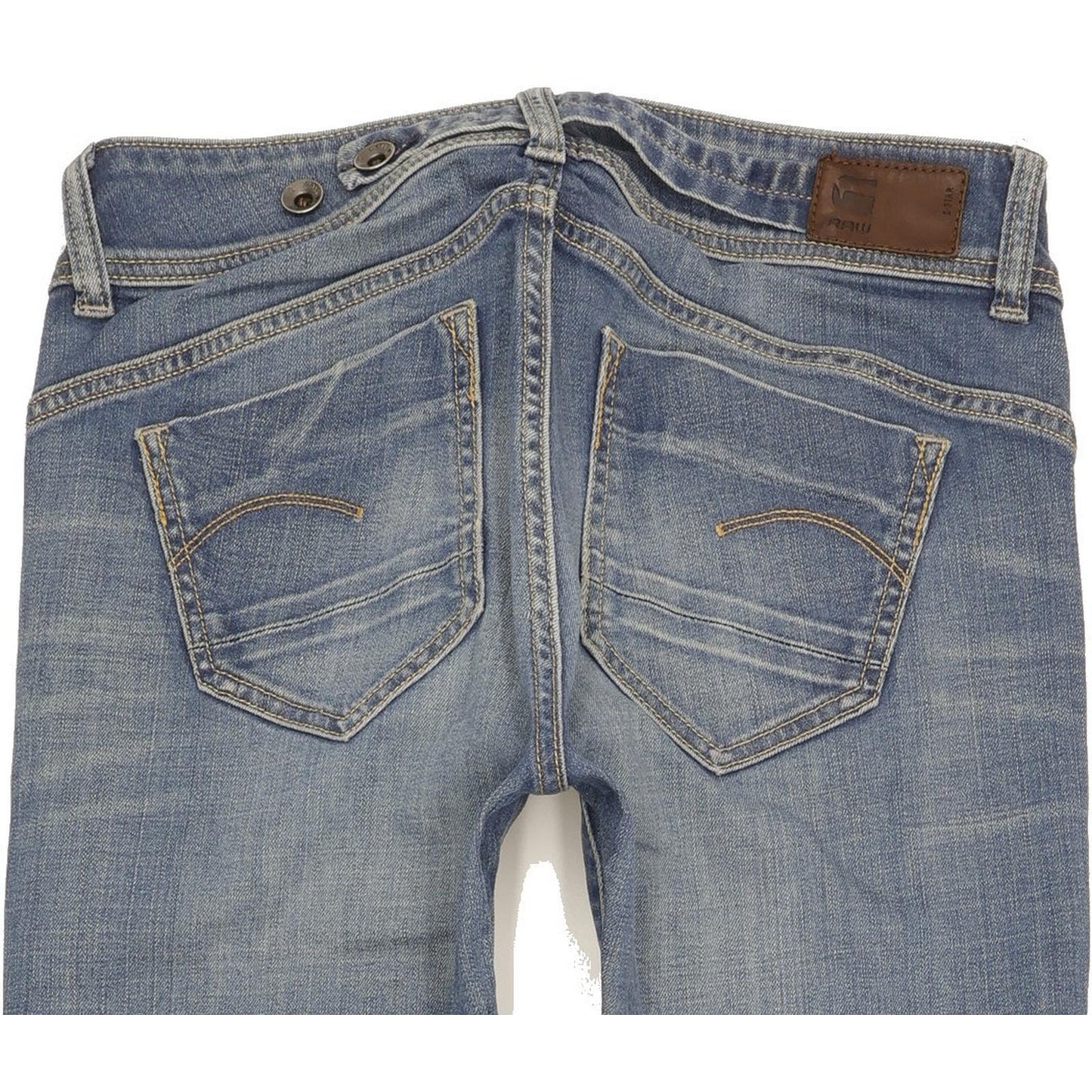 G-Star Midge Saddle Women Blue Straight Slim Stretch Jeans W29 L34