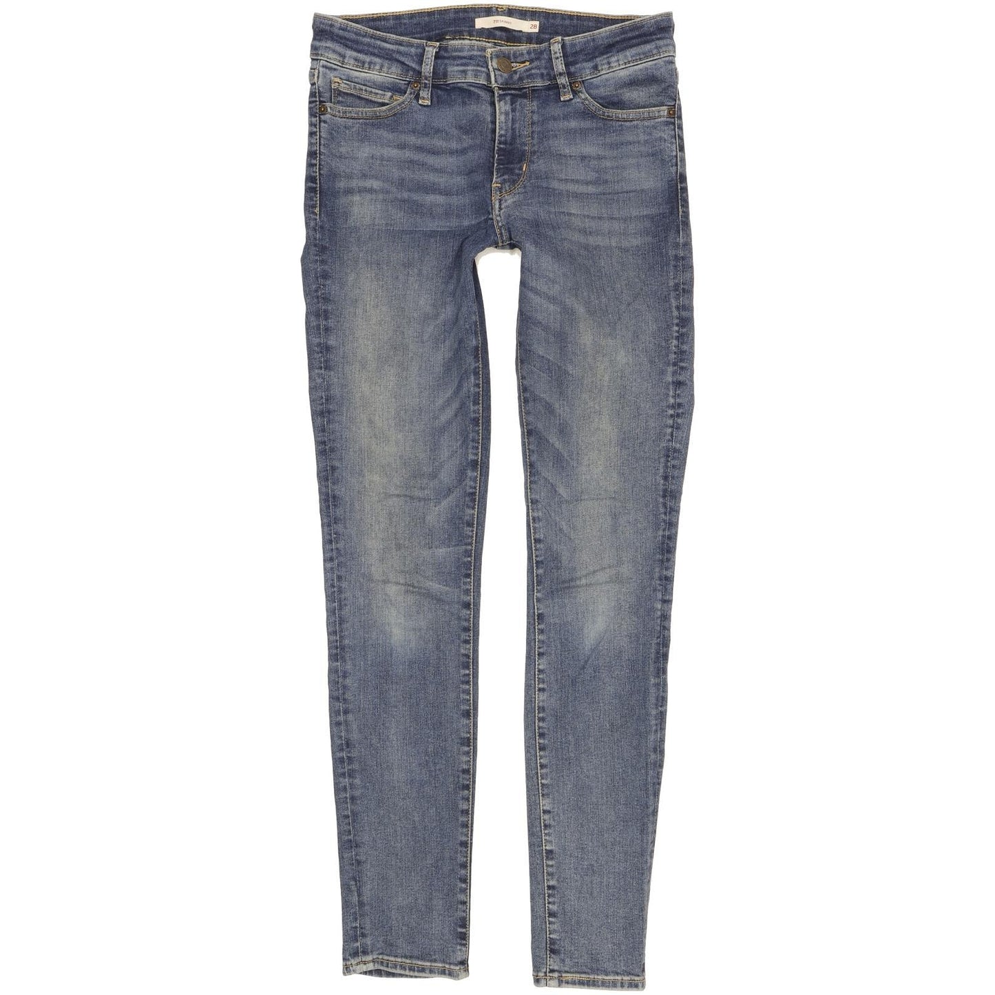 Levi's 711 Women Blue Skinny Slim Stretch Jeans W28 L30