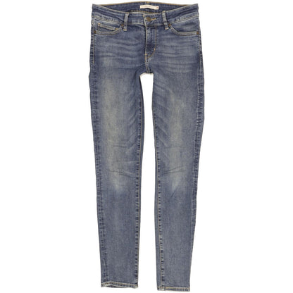 Levi's 711 Women Blue Skinny Slim Stretch Jeans W28 L30