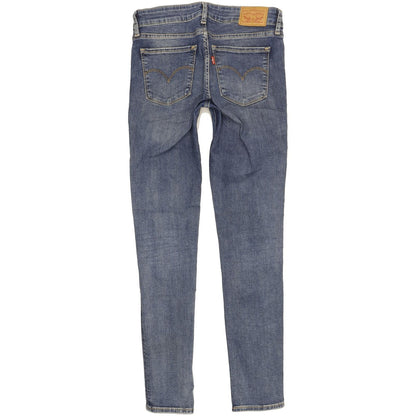 Levi's 711 Women Blue Skinny Slim Stretch Jeans W28 L30