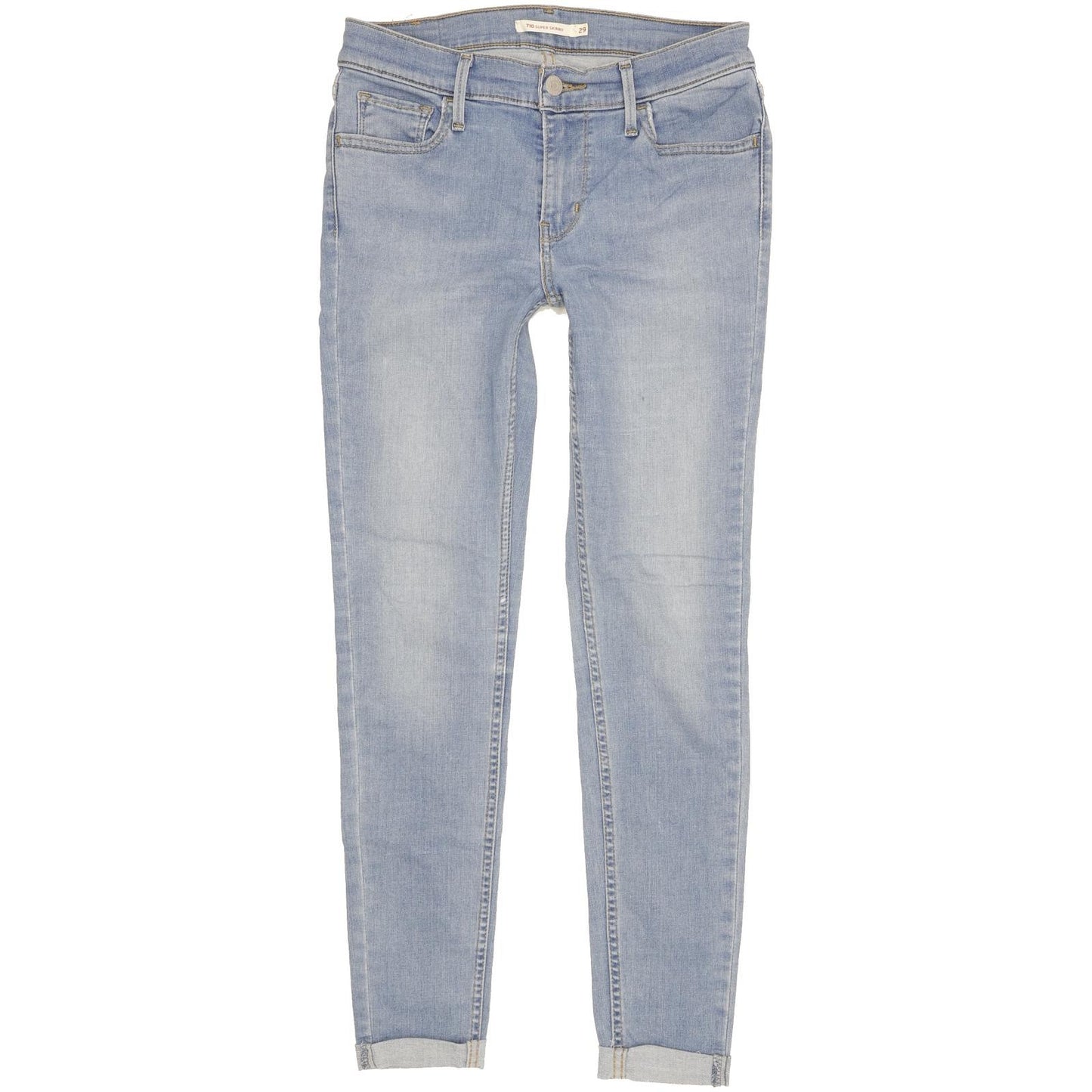 Levi's 710 Super Women Blue Skinny Slim Stretch Jeans W29 L28