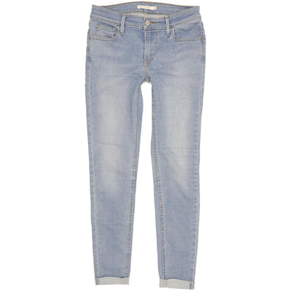 Levi's 710 Super Women Blue Skinny Slim Stretch Jeans W29 L28