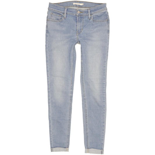 Levi's 710 Super Women Blue Skinny Slim Stretch Jeans W29 L28