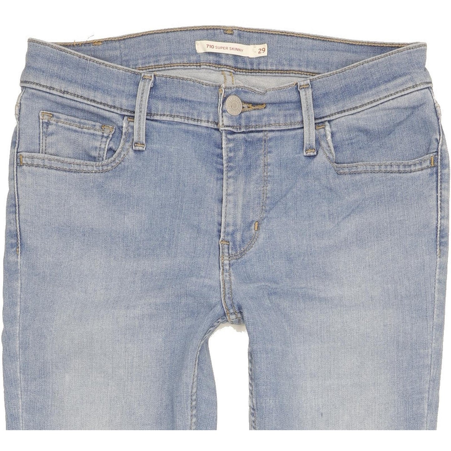 Levi's 710 Super Women Blue Skinny Slim Stretch Jeans W29 L28