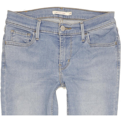 Levi's 710 Super Women Blue Skinny Slim Stretch Jeans W29 L28