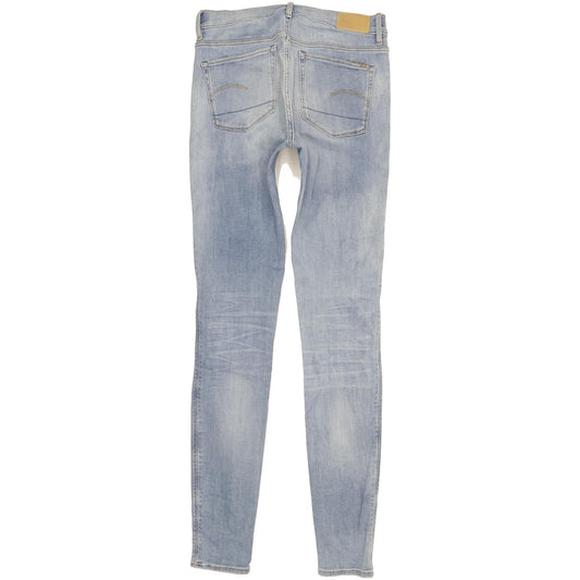 G-Star 3301 Women Blue Skinny Slim Stretch Jeans W28 L34