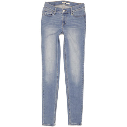 Levi's 710 Super Women Blue Skinny Slim Stretch Jeans W29 L32