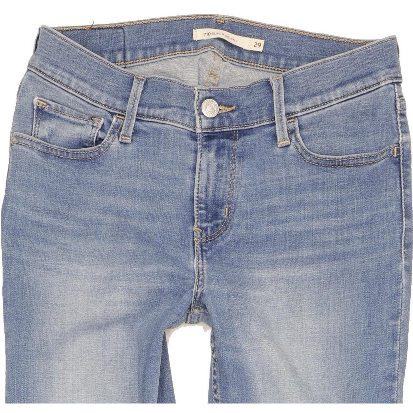 Levi's 710 Super Women Blue Skinny Slim Stretch Jeans W29 L32