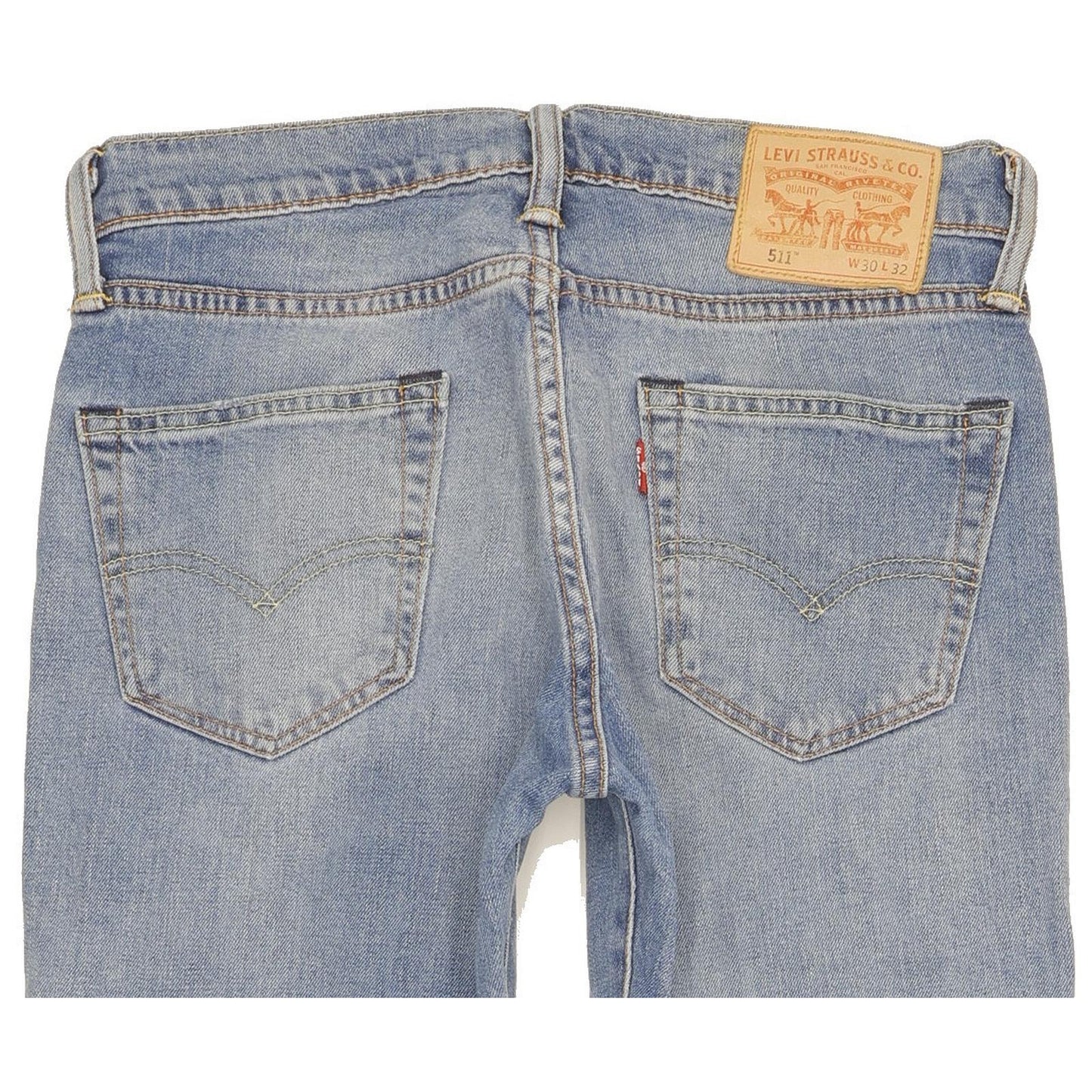 Levi's 511 Men Blue Straight Slim Stretch Jeans W30 L31