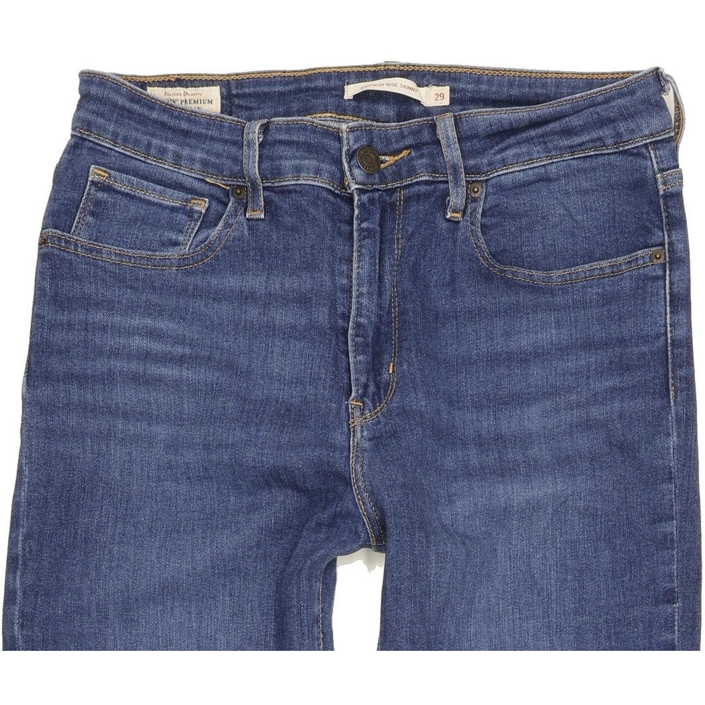 Levi's 721 Blue Skinny Slim Stretch Jeans High Waisted W29 L31