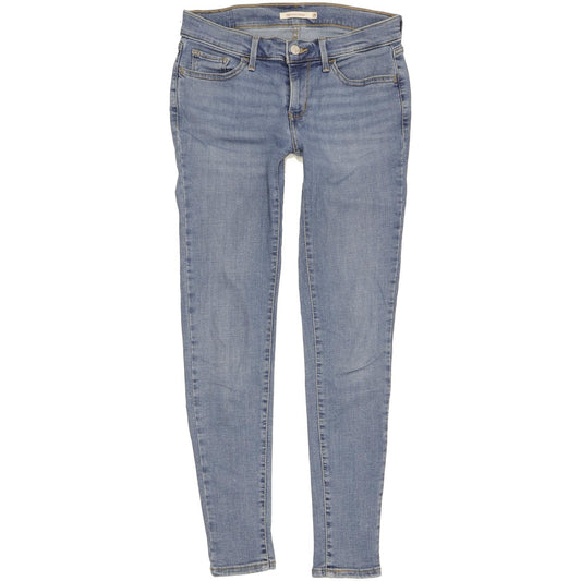 Levi's 710 Super Women Blue Skinny Slim Stretch Jeans W28 L29