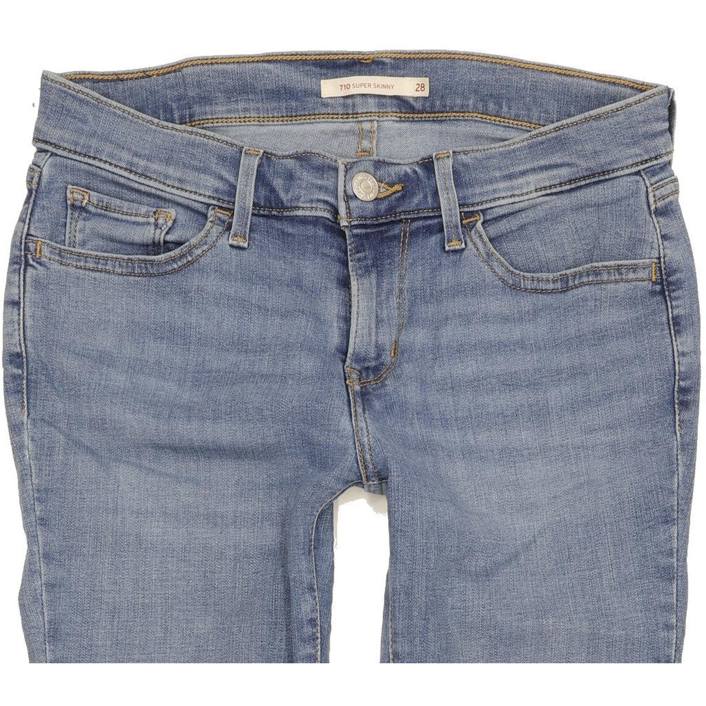 Levi's 710 Super Women Blue Skinny Slim Stretch Jeans W28 L29