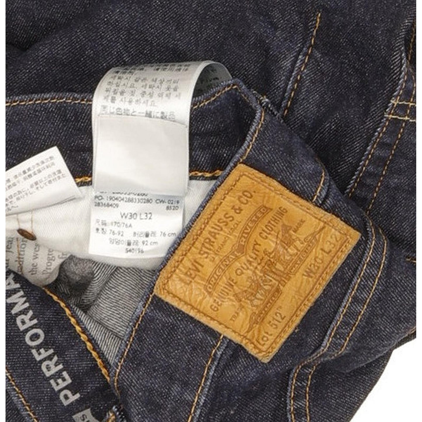 Levi's 512 Men Blue Tapered Slim Jeans W30 L31