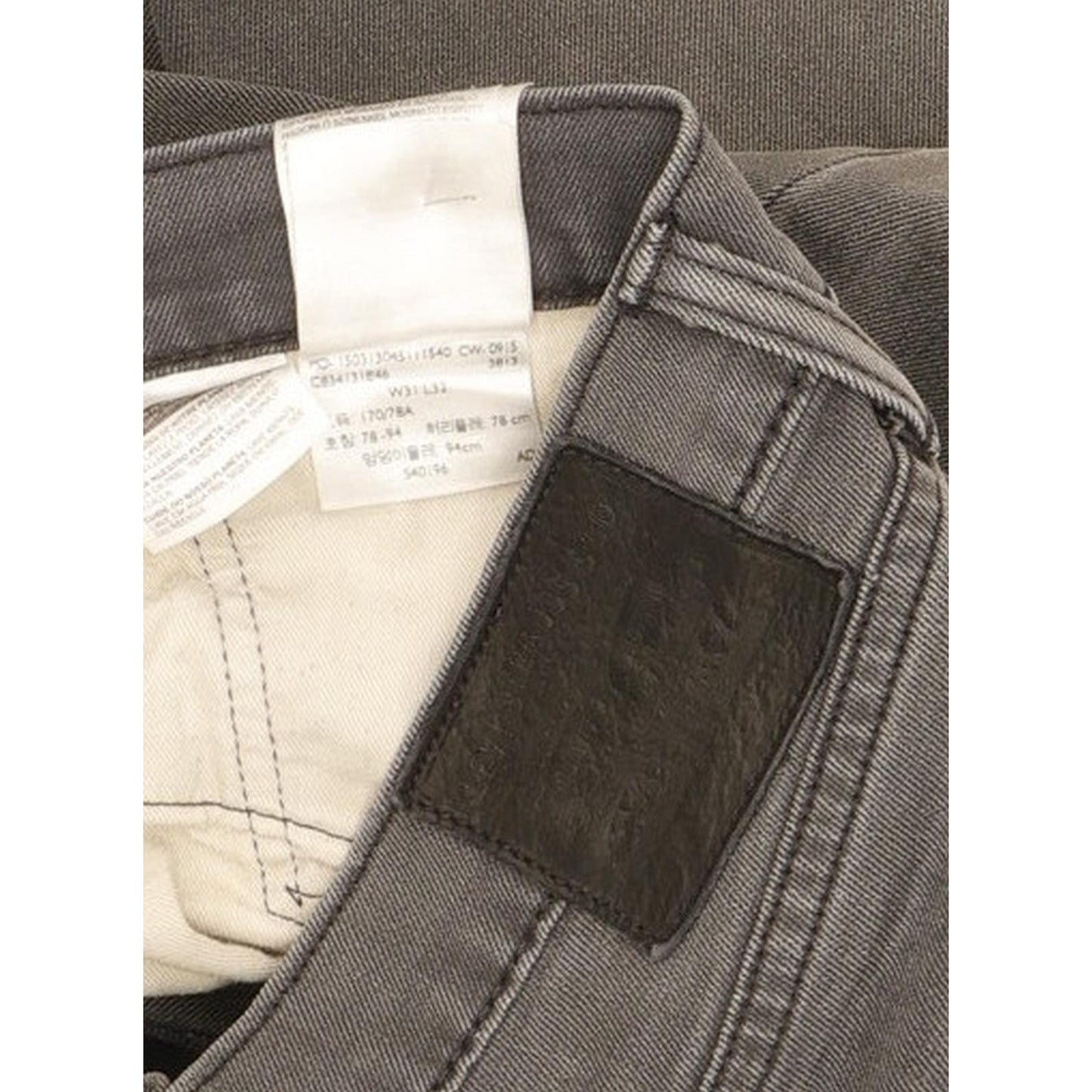 Levi's 511 Men Grey Straight Slim Stretch Jeans W31 L31