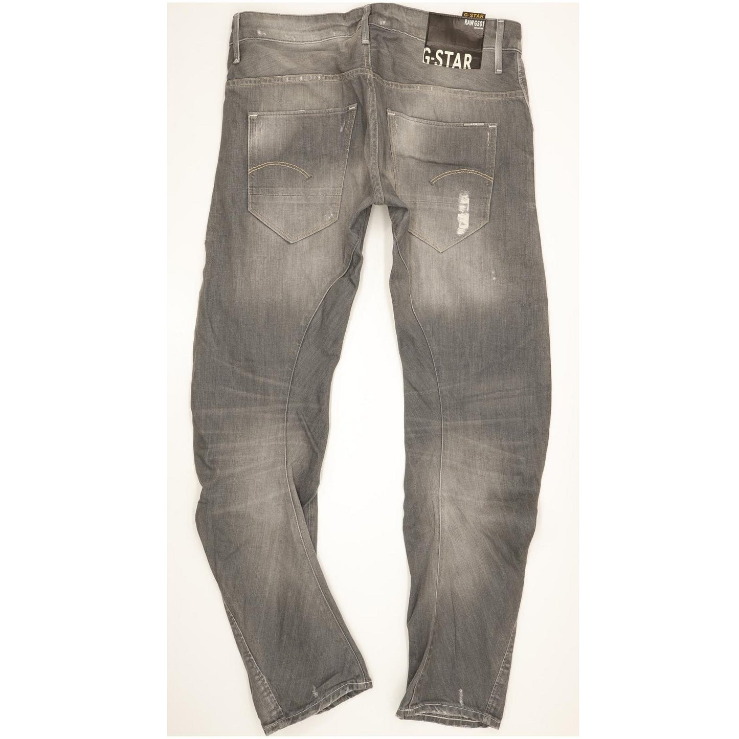 G-Star Arc 3D Men Grey Straight Slim Jeans W32 L32