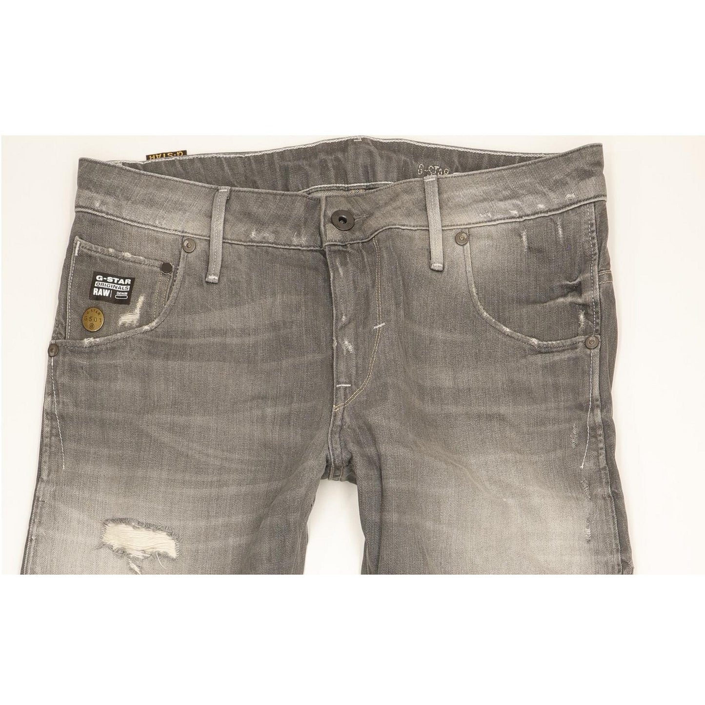 G-Star Arc 3D Men Grey Straight Slim Jeans W32 L32