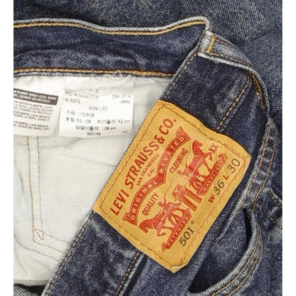 Levi's 501 Men Blue Straight Regular Jeans W36 L30