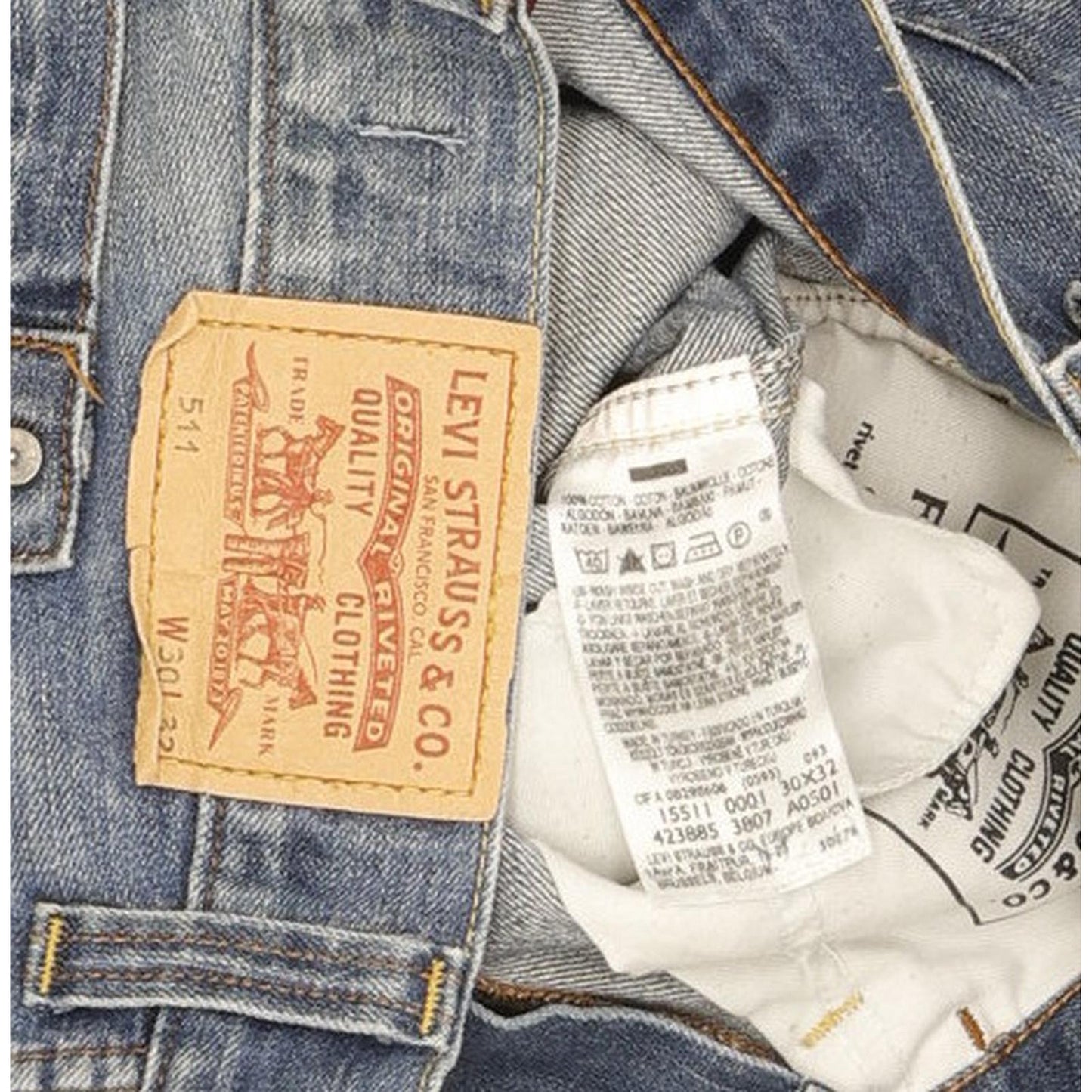 Levi's 511 Men Blue Straight Slim Jeans W30 L29