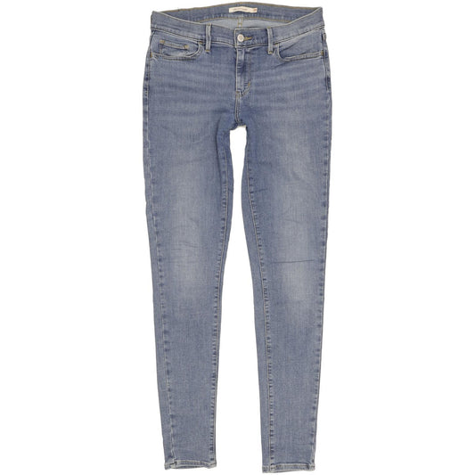 Levi's 710 Super Women Blue Skinny Slim Stretch Jeans W29 L32