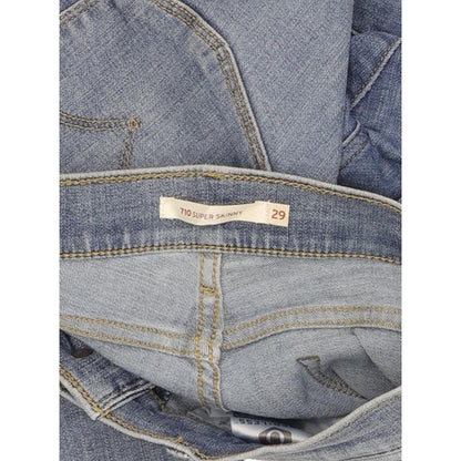 Levi's 710 Super Women Blue Skinny Slim Stretch Jeans W29 L32
