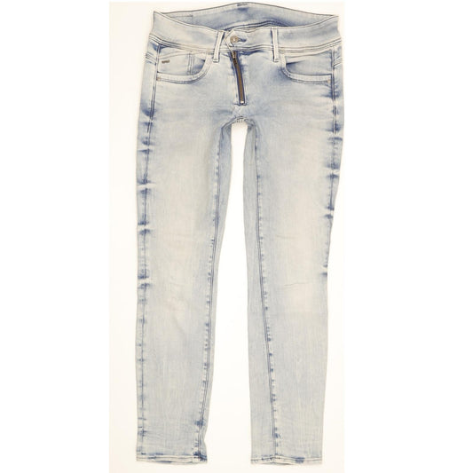 G-Star Lynn Women Blue Skinny Slim Stretch Jeans W28 L29