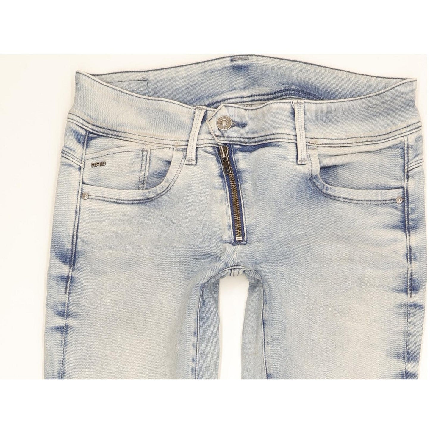 G-Star Lynn Women Blue Skinny Slim Stretch Jeans W28 L29