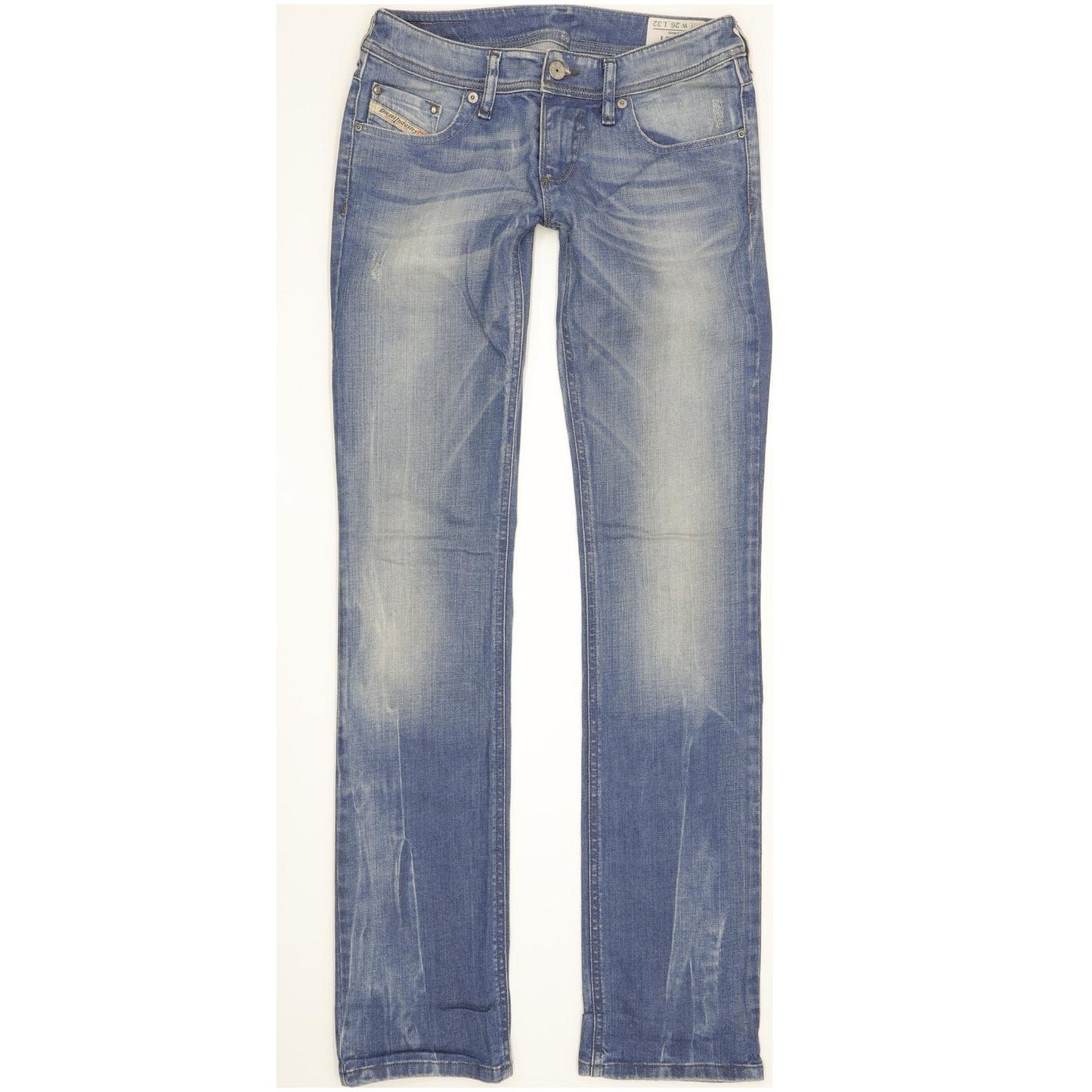 Diesel Lowky 008C2 Women Blue Straight Slim Stretch Jeans W26 L32