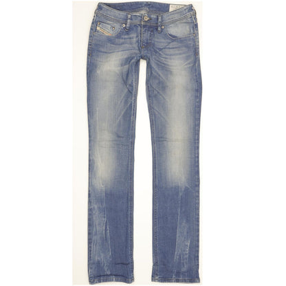 Diesel Lowky 008C2 Women Blue Straight Slim Stretch Jeans W26 L32