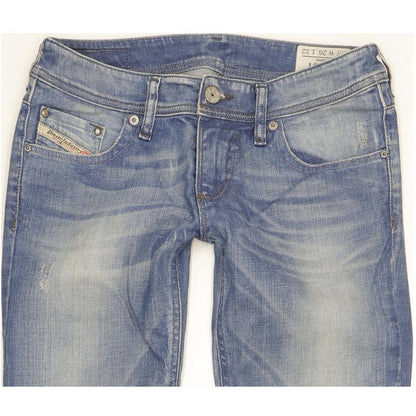 Diesel Lowky 008C2 Women Blue Straight Slim Stretch Jeans W26 L32