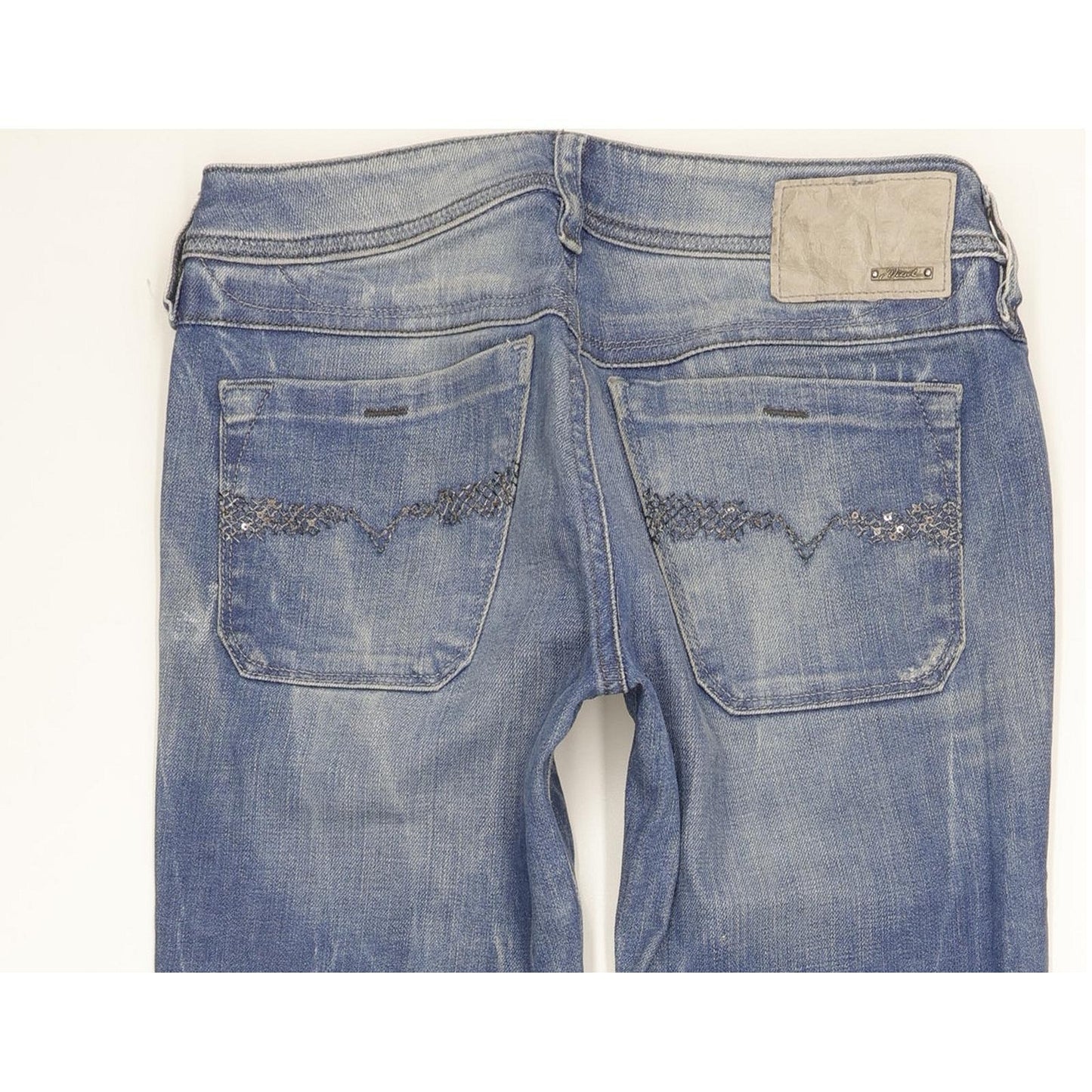 Diesel Lowky 008C2 Women Blue Straight Slim Stretch Jeans W26 L32