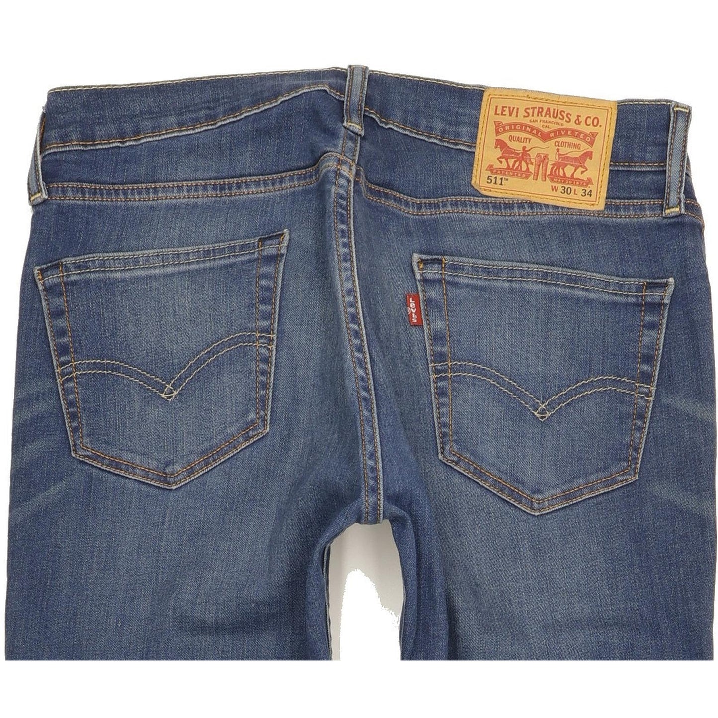 Levi's 511 Men Blue Straight Slim Jeans W30 L33
