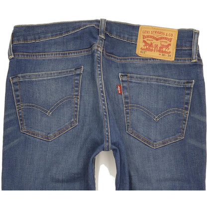 Levi's 511 Men Blue Straight Slim Jeans W30 L33