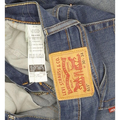 Levi's 511 Men Blue Straight Slim Jeans W30 L33