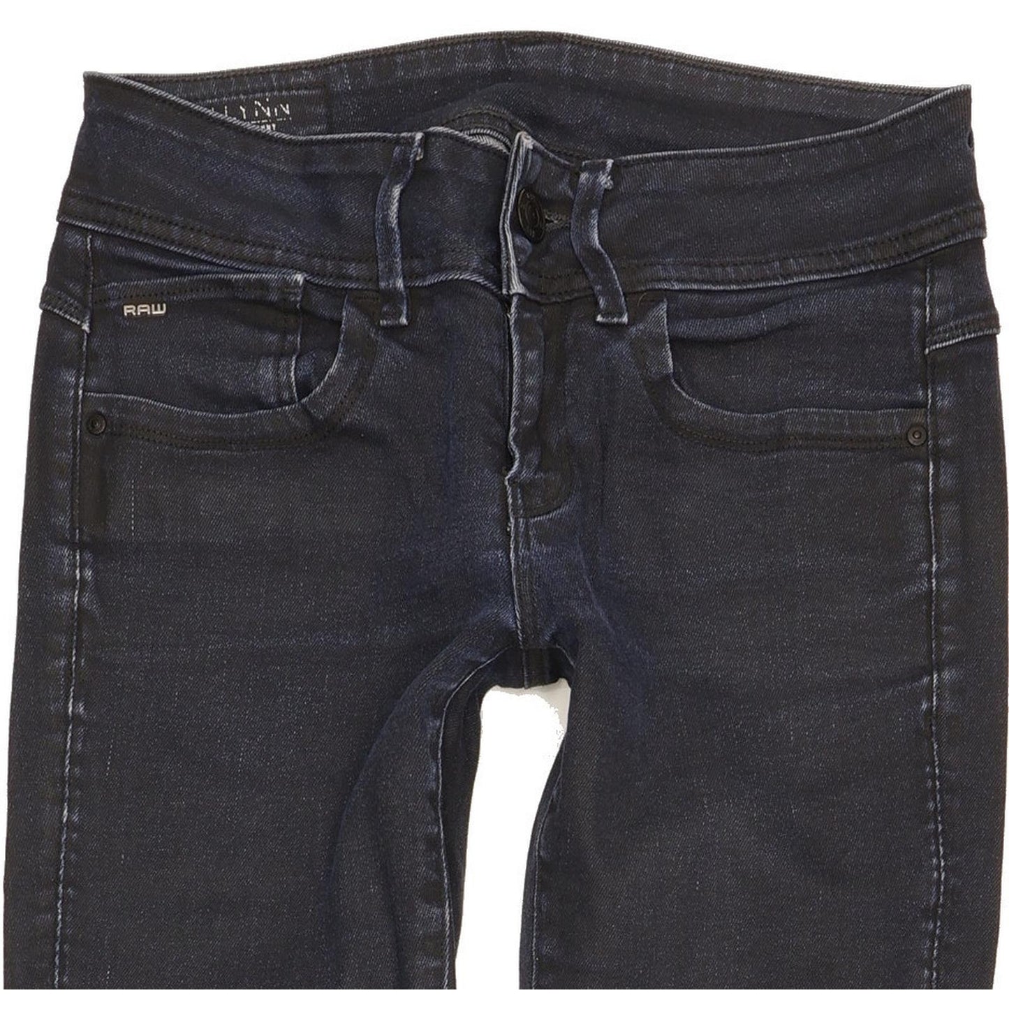 G-Star Lynn Women Navy Skinny Slim Stretch Jeans W25 L30