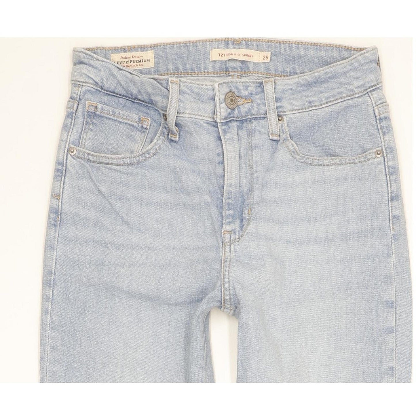 Levi's 721 Women Blue Skinny Slim Stretch Jeans W26 L31