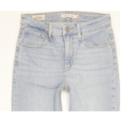 Levi's 721 Women Blue Skinny Slim Stretch Jeans W26 L31
