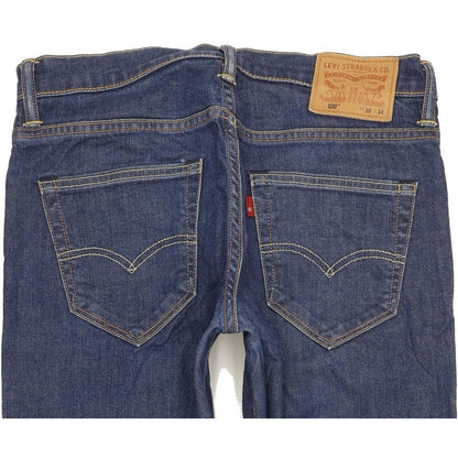 Levi's 520 Men Blue Tapered Slim Stretch Jeans W30 L32