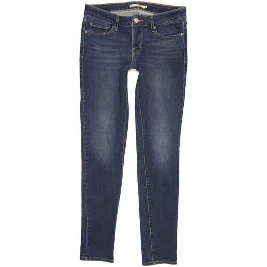 Levi's 711 Women Blue Skinny Slim Jeans W28 L30