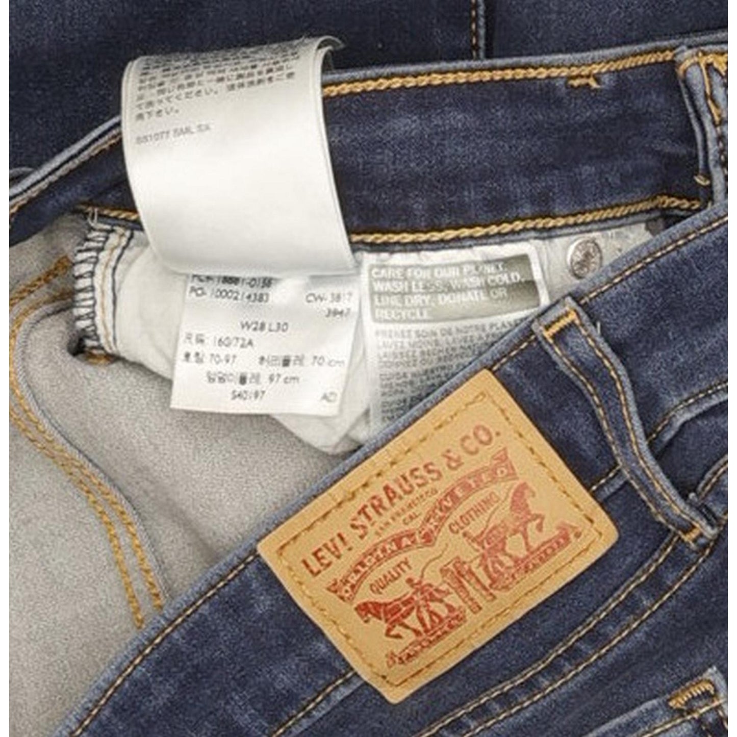 Levi's 711 Women Blue Skinny Slim Jeans W28 L30